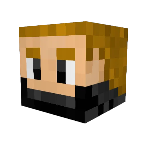 Gaz__ Minecraft avatar head, 3D render