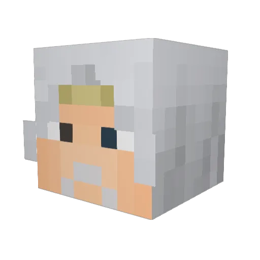 Gazan95 Minecraft avatar head, 3D render