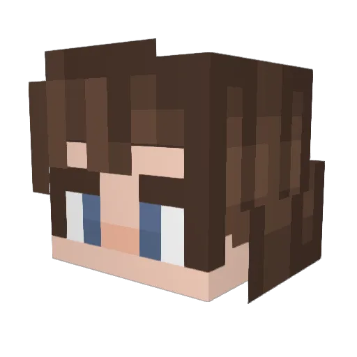 Gazemcgee Minecraft avatar head, 3D render