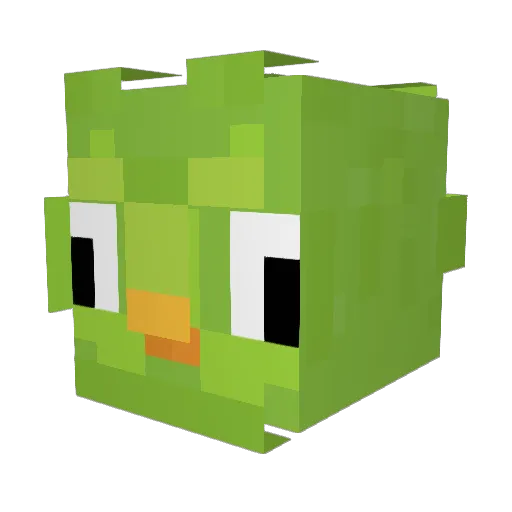 Gazette_D Minecraft avatar head, 3D render
