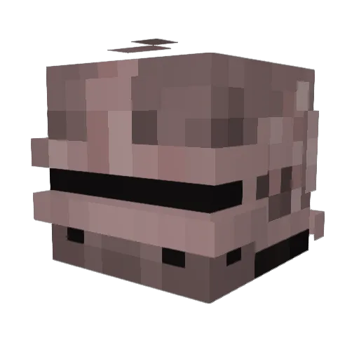 Gazhel Minecraft avatar head, 3D render