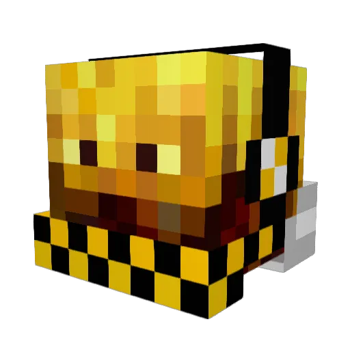 Gazirovka Minecraft avatar head, 3D render