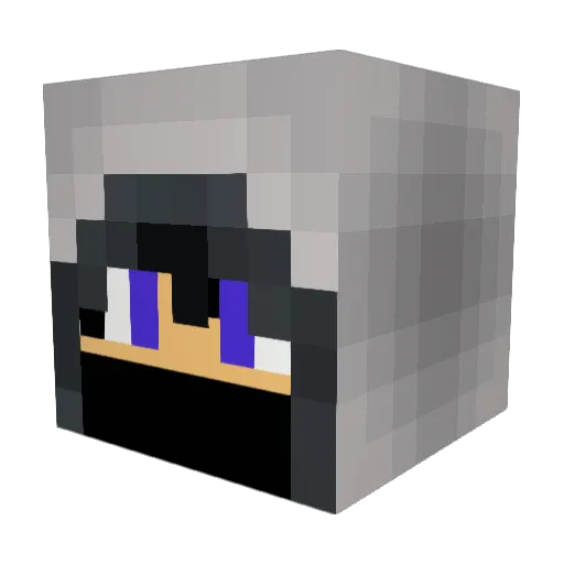 GazzaGazzy Minecraft avatar head, 3D render