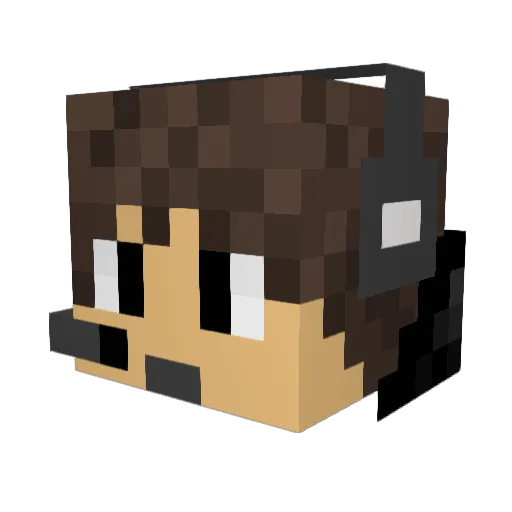 Gazzy_Pro Minecraft avatar head, 3D render