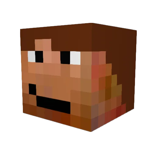 Gbeck___ Minecraft avatar head, 3D render