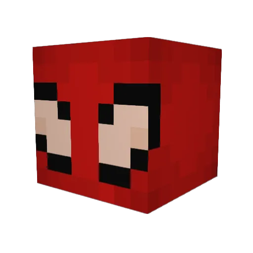 Gbejna Minecraft avatar head, 3D render