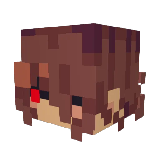 Gbenke Minecraft avatar head, 3D render