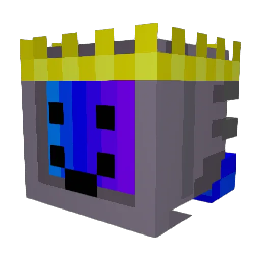 GblademX Minecraft avatar head, 3D render