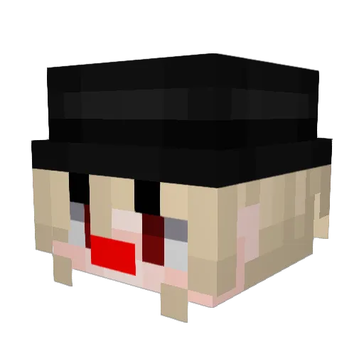 GborYT Minecraft avatar head, 3D render