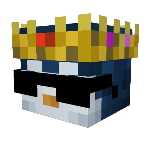 Gc2709 Minecraft avatar head, 3D render