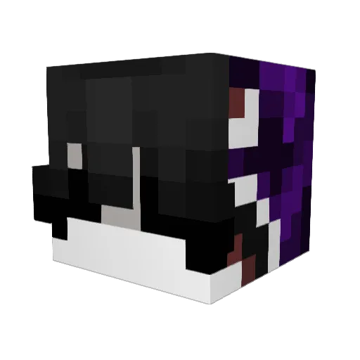 GcdBless Minecraft avatar head, 3D render