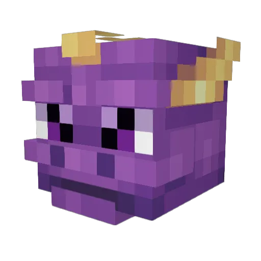 Gclp Minecraft avatar head, 3D render