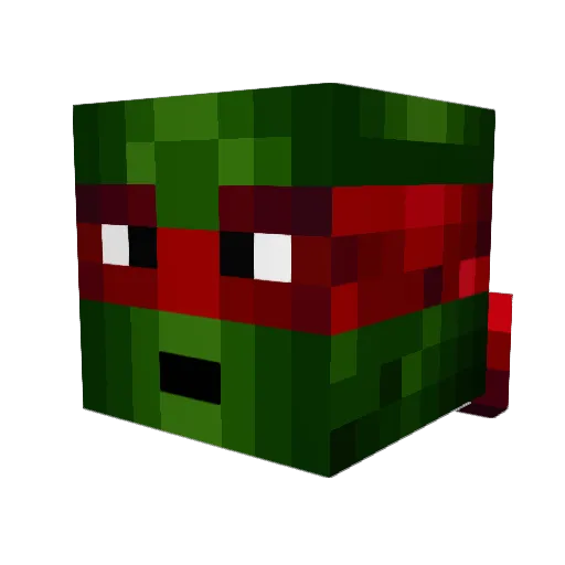 Gcon3 Minecraft avatar head, 3D render
