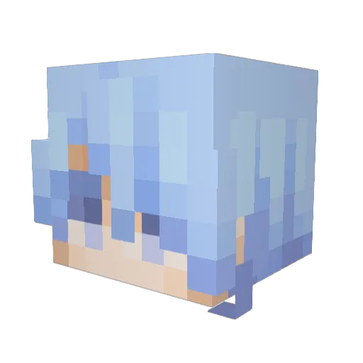 Gcr_3040 Minecraft avatar head, 3D render