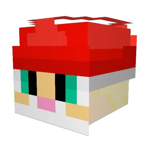 GdotJoy Minecraft avatar head, 3D render