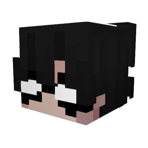 Ge3zeer Minecraft avatar head, 3D render