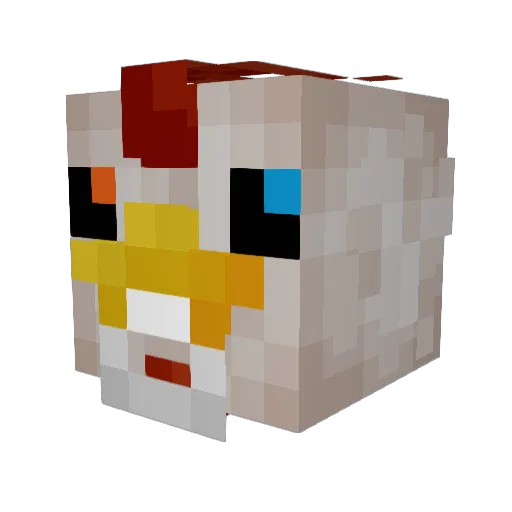 GeFoRcefx Minecraft avatar head, 3D render