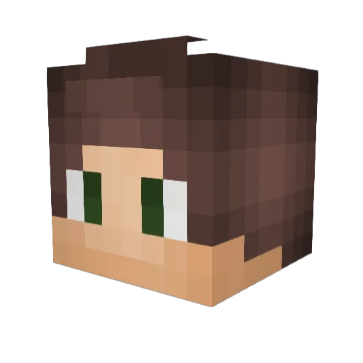 GeJouEnSlipe Minecraft avatar head, 3D render
