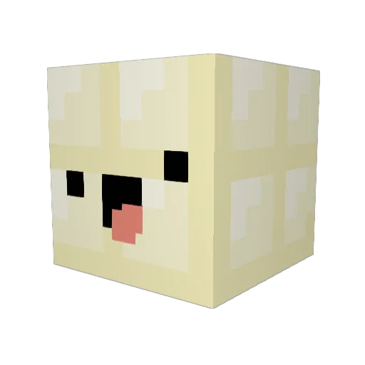 GeNIE_MeIJIN Minecraft avatar head, 3D render