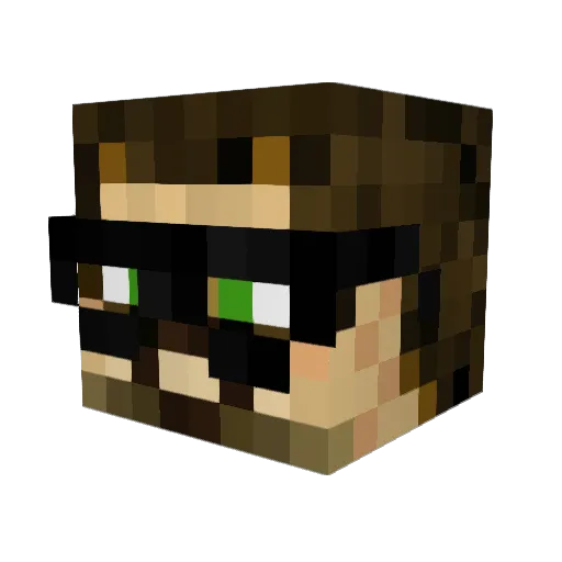 GeRDa1965 Minecraft avatar head, 3D render