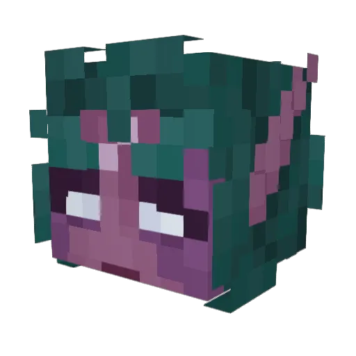 GeaTime Minecraft avatar head, 3D render