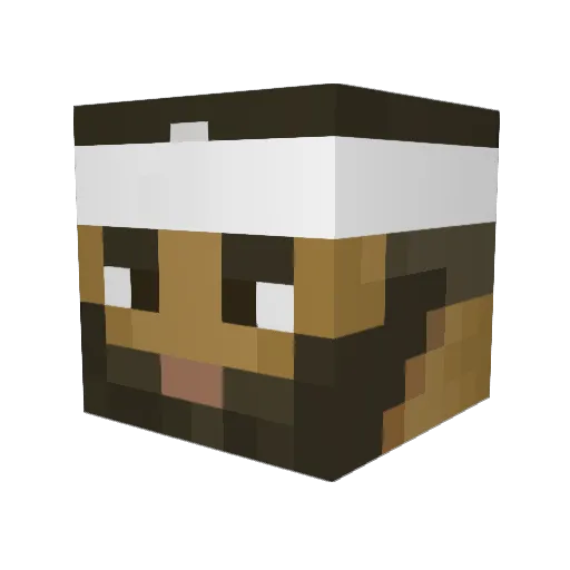 GeanCesar Minecraft avatar head, 3D render
