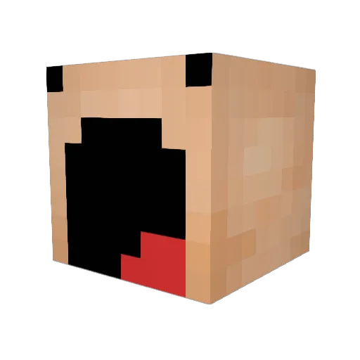 Gear_Rat Minecraft avatar head, 3D render