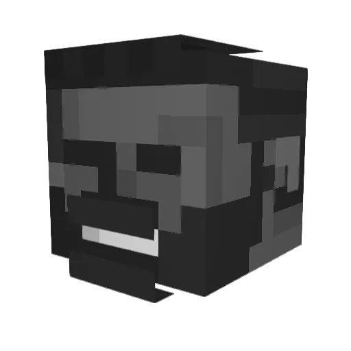 Gear__ Minecraft avatar head, 3D render