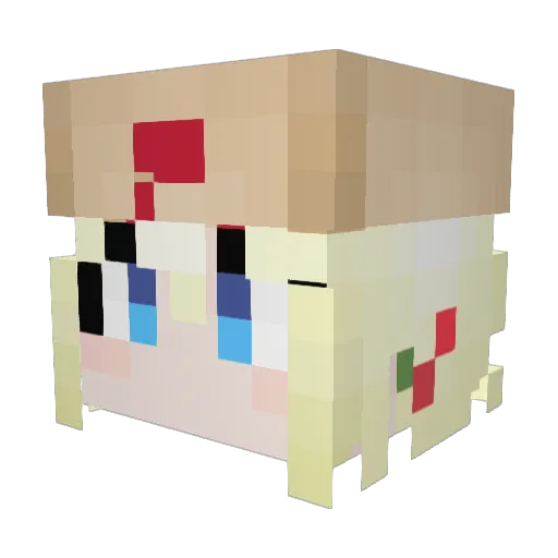Geargrinder_11 Minecraft avatar head, 3D render