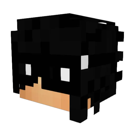 Gearhead168 Minecraft avatar head, 3D render