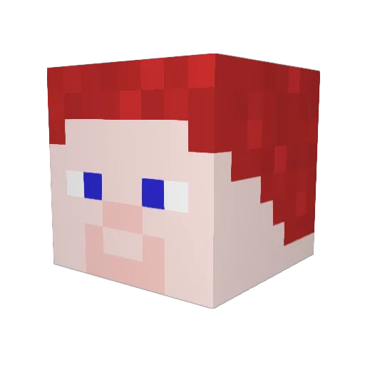 Gears611 Minecraft avatar head, 3D render
