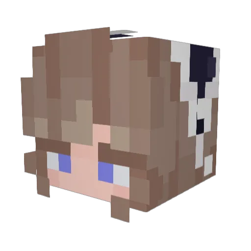 GearsNTears Minecraft avatar head, 3D render
