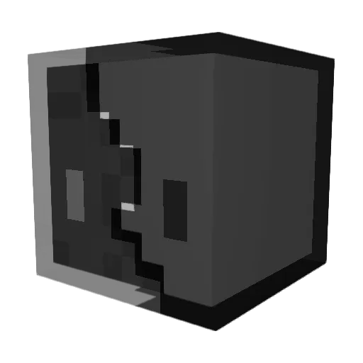 Gearshima Minecraft avatar head, 3D render