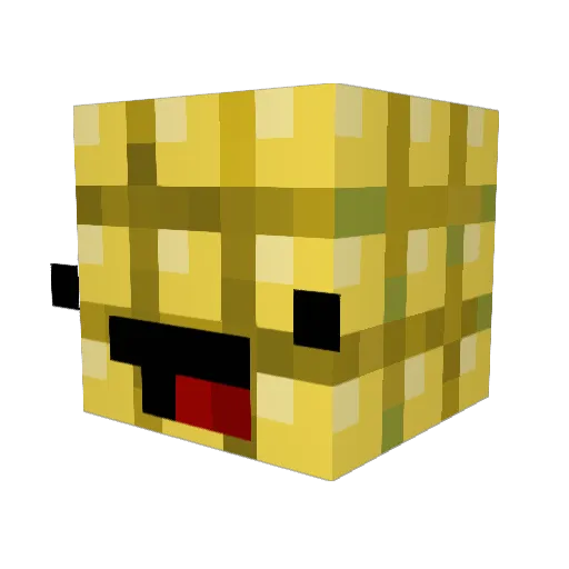 Gearxsl Minecraft avatar head, 3D render