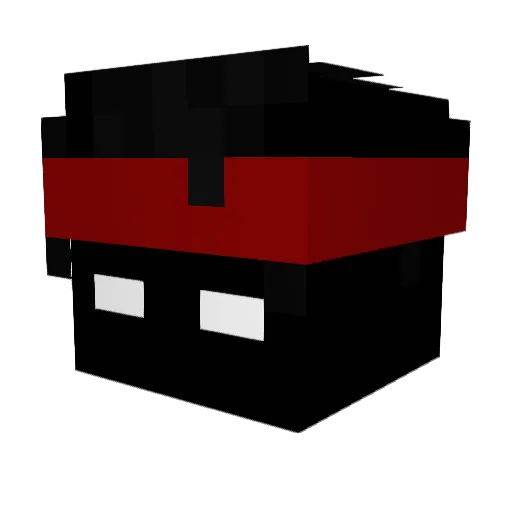 GeaseR Minecraft avatar head, 3D render