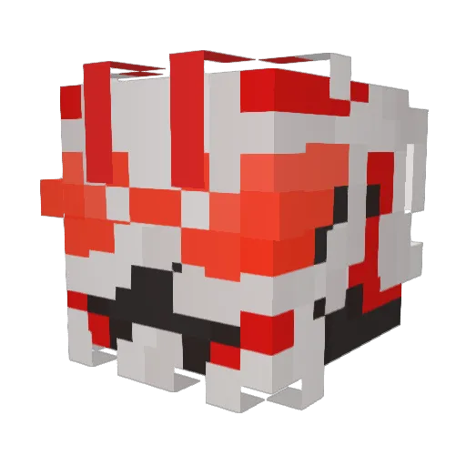 GeatsTheKitsune Minecraft avatar head, 3D render