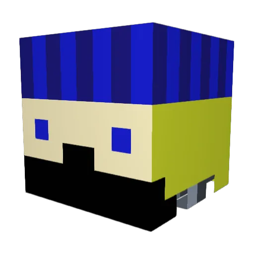 GebrannteMandos Minecraft avatar head, 3D render