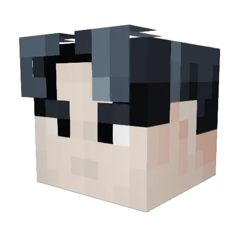 Gebyrek Minecraft avatar head, 3D render