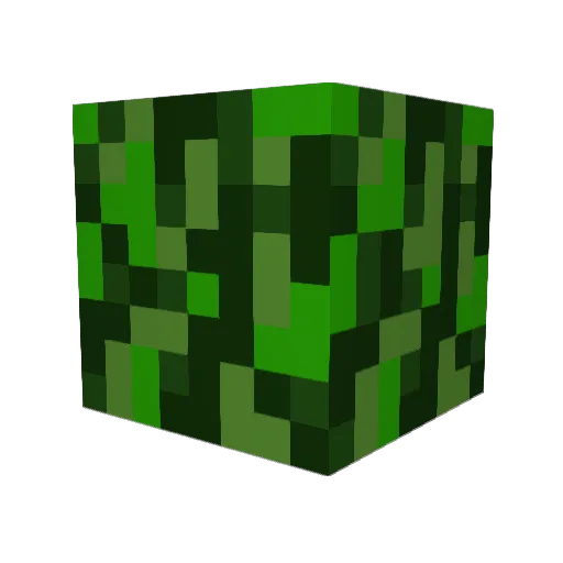 Geccio Minecraft avatar head, 3D render