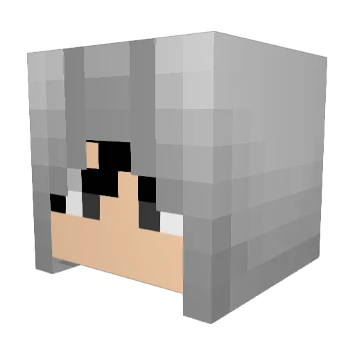 Geccles Minecraft avatar head, 3D render