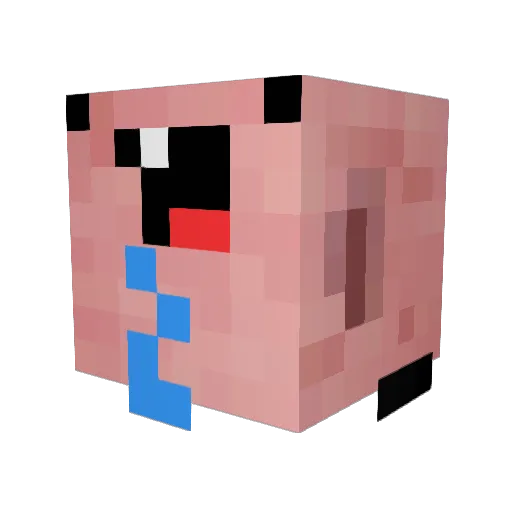 Geckkoknight Minecraft avatar head, 3D render