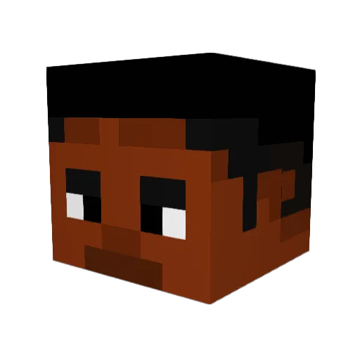 Gecko0101 Minecraft avatar head, 3D render