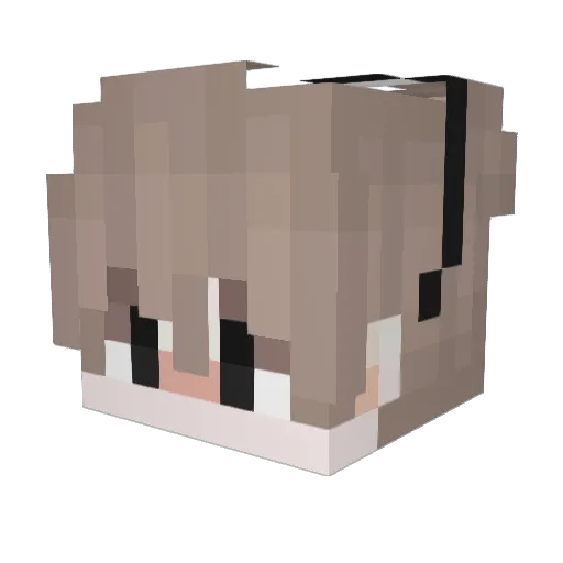 GeckoBateman Minecraft avatar head, 3D render