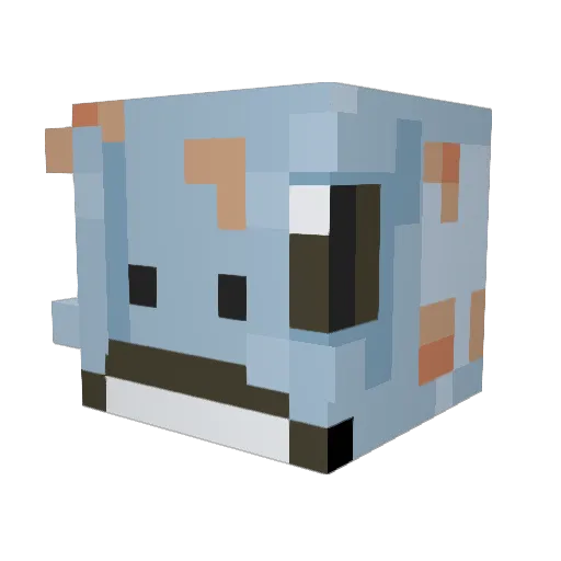 GeckoGeek39 Minecraft avatar head, 3D render
