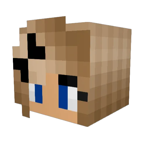 GeckoGirl2002 Minecraft avatar head, 3D render