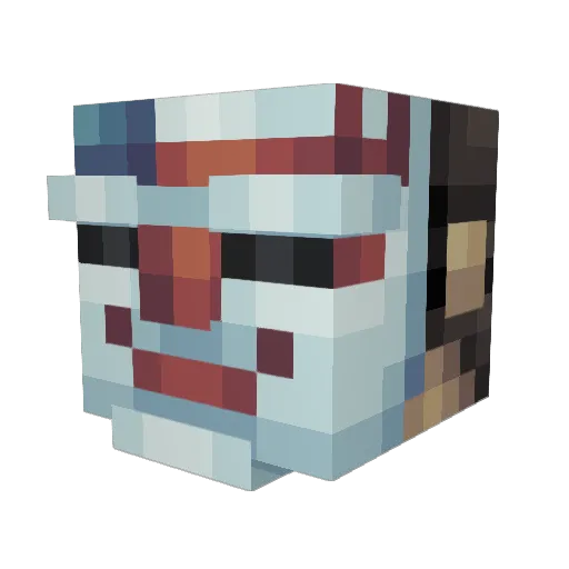 GeckoGuy2000 Minecraft avatar head, 3D render