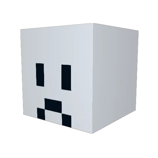 GeckoMaru Minecraft avatar head, 3D render