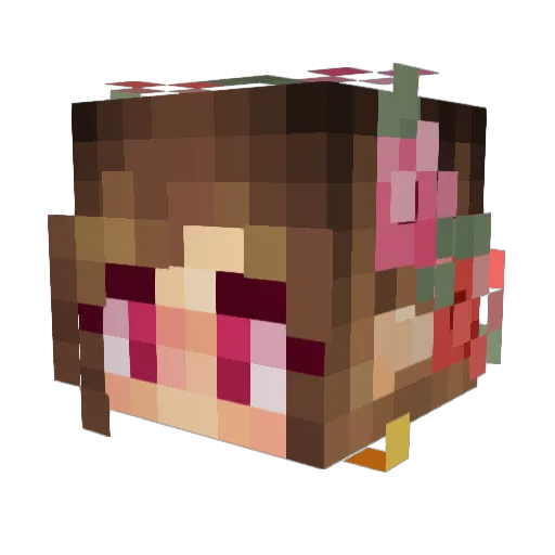 GeckoMaster2006 Minecraft avatar head, 3D render