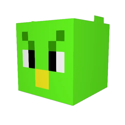 GeckoPanda Minecraft avatar head, 3D render