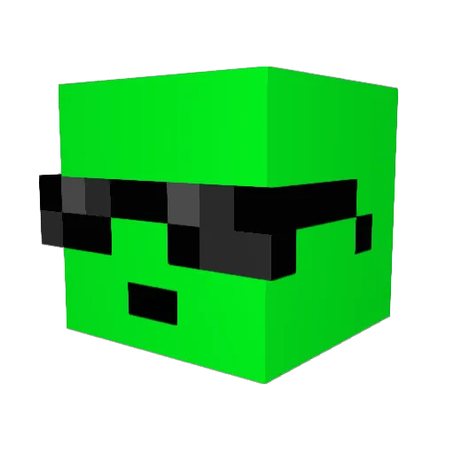 Gecko_88 Minecraft avatar head, 3D render
